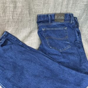 Lee Straight Leg Jeans Men's Size 42 x 30 Dark Blu